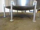 Used- Single Wall Tank, Approximate 5000 Gallon, Stainless Steel, Vertical.