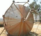 Used Tank, Approximate 12,000 Gallon, Stainless Steel tank, Vertical. Approximately 11' diameter x 16' straight side, cone top with 2” diameter center top opening, 20” diameter top manway and 4” diam...