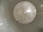 Used Tank, Approximate 12,000 Gallon, Stainless Steel tank, Vertical. Approximately 11' diameter x 16' straight side, cone top with 2” diameter center top opening, 20” diameter top manway and 4” diam...