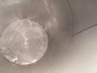 Used Tank, 17,000 Gallon, Stainless Steel, Vertical. Approximate 12' diameter x 20' straight side. Includes cone top with slight sloped bottom to 3