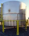 Used Mix Tank, Approximate 5,000 Gallon, Stainless Steel, Vertical.