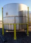 Used Mix Tank, Approximate 5,000 Gallon, Stainless Steel, Vertical.