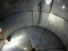 Used Mix Tank, Approximate 5,000 Gallon, Stainless Steel, Vertical.