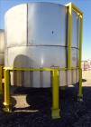Used Mix Tank, Approximate 5,000 Gallon, Stainless Steel, Vertical.
