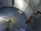 Used Mix Tank, Approximate 5,000 Gallon, Stainless Steel, Vertical.