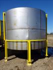 Used Mix Tank, Approximate 5,000 Gallon, Stainless Steel, Vertical.