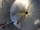 Used Mix Tank, Approximate 5,000 Gallon, Stainless Steel, Vertical.