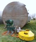 Used Tank, 15,500 Gallon, Stainless Steel, Vertical. Approximate 11-1/2' diameter x 20' high, cone top, flat bottom. Side Entering Prochem Model 33MDSL-60S side bottom agitator, driven by a 25hp, 3/6...