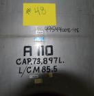 Used Tank, Approximate 19,500 Gallon, 14 Gauge Stainless steel, Vertical. Approximate 130” diameter x 336” straight side, coned top, 7” sloped bottom. Openings top 16” man way with cover and approxim...