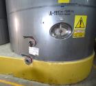 Used Tank, Approximate 19,500 Gallon, 14 Gauge Stainless steel, Vertical. Approximate 130” diameter x 336” straight side, coned top, 7” sloped bottom. Openings top 16” man way with cover and approxim...