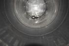Used Tank, Approximate 19,500 Gallon, 14 Gauge Stainless steel, Vertical. Approximate 130” diameter x 336” straight side, coned top, 7” sloped bottom. Openings top 16” man way no cover and approximat...