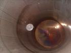 Used Tank, Approximate 12,000 Gallon, 304 Stainless Steel, Vertical.