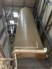 Holvrieka vertical tank, Total capacity 33597 gallon/127000 liter, working capacity 33333 gallon/126000 liter. 304 stainless steel on product contact parts. Jacketed rated for 30 PSI (2 bar) 124
