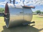 Used- 6000 Gallon Open Top 304 Stainless Steel Mix Tank