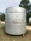 Used 5,000 Gallon Jacketed Vertical Stainless Steel Mix Tank