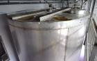 Used- Tank, 8,000 Gallon, Stainless Steel, Vertical. Approximate 112