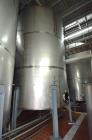 Used- Tank, 8,000 Gallon, Stainless Steel, Vertical. Approximate 112