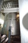 Used- Tank, 8,000 Gallon, Stainless Steel, Vertical. Approximate 112