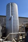 Used- Tank, Approximate 10,000 Gallon, Stainless Steel, Vertical. Approximate 120