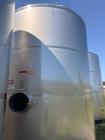 JBF 8,925 Gallon 304 Stainless Steel Flat Bottom Storage Tank – Used Food Processing Vessel