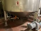 Used-Falco Stainless Steel Equipment Jacketed Pressure Tank, Approximate 5500 Ga