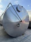6,000 Gallon 316 Stainless Steel Single Wall Storage Tank – Dish Bottom, Mounted on Legs