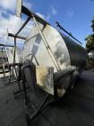 6,000 Gallon 316 Stainless Steel Single Wall Storage Tank – Dish Bottom, Mounted on Legs