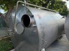 Used 6,000 Gallon 316 Stainless Steel Single Wall Storage Tank – Dish Bottom