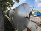 Used 6,000 Gallon 316 Stainless Steel Single Wall Storage Tank – Dish Bottom