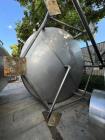 Used 6,000 Gallon 316 Stainless Steel Single Wall Storage Tank – Dish Bottom