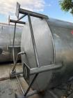 Used 6,000 Gallon 316 Stainless Steel Single Wall Storage Tank – Dish Bottom