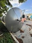 Used 6,000 Gallon 316 Stainless Steel Single Wall Storage Tank – Dish Bottom