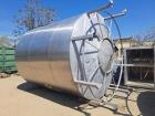Used 6,000 Gallon 304 Stainless Steel Storage Tank – Cone Bottom, Dished Top, 3