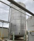 Used Approx. 30,000 Gallon 316L Stainless Steel Storage Tank – Leg Mounted Process Vessel