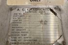 Used Approximate 8,680 gallon 316L Stainless Steel Agitated Tank With Goulds Centrifugal Pump. V-4508, P-4203.  Atmos. at 212 degrees F internal pressure. Top entering Agitator (HP unknown). Cone bot...
