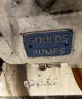 Used Approximate 8,900 gallon 316L Stainless Steel Agitated Tank With Goulds Centrifugal Pump, V-4139, P-4139.  Atmos. at 212 degrees F internal pressure. Top entering Agitator (HP unknown). Cone bot...