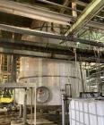 Used Approximate 8000 gallon Stainless Steel Tank With Centrifugal Pump, V-1108. Flat top with misc. top inlets. Cone bottom with center bottom outlet. Insulated shell. Worthington Centrifugal Pump, ...