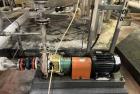 Used Approximate 8000 gallon Stainless Steel Tank With Centrifugal Pump, V-1108. Flat top with misc. top inlets. Cone bottom with center bottom outlet. Insulated shell. Worthington Centrifugal Pump, ...