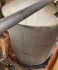 Used Approximate 8000 gallon Stainless Steel Mixing Tank With Centrifugal Pump, V-4506. Flat top with misc. top inlets. Cone bottom with center bottom outlet. Insulated shell. Top entering Chemineer ...