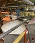 Used Approximate 8000 gallon Stainless Steel Mixing Tank With Centrifugal Pump, V-4506. Flat top with misc. top inlets. Cone bottom with center bottom outlet. Insulated shell. Top entering Chemineer ...