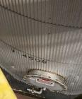 Used Approximate 8000 gallon Stainless Steel Mixing Tank With Centrifugal Pump, V-4506. Flat top with misc. top inlets. Cone bottom with center bottom outlet. Insulated shell. Top entering Chemineer ...