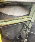 Used Approximate 8000 gallon Stainless Steel Mixing Tank With Centrifugal Pump, V-4506. Flat top with misc. top inlets. Cone bottom with center bottom outlet. Insulated shell. Top entering Chemineer ...