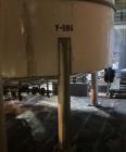 Used Approximate 8000 gal 316L Stainless Steel Agitated Tank With Centrifugal Pump, V-1106. Pump P-1106. Unimount 125 motor, Model F029B. 1 hp, 3 ph, 60 HZ, 1750 RPM. Frame 143TC. Worthington Model D...