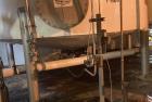 Used Approximate 8000 gal 316L Stainless Steel Agitated Tank With Centrifugal Pump, V-1106. Pump P-1106. Unimount 125 motor, Model F029B. 1 hp, 3 ph, 60 HZ, 1750 RPM. Frame 143TC. Worthington Model D...