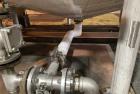 Used Approximate 5200 gallon Stainless Steel Mixing Tank, V-4541. With Centrifugal pump, 60/50 HZ, 1745-1450 RPM, 230/460V. Griswold S/N 0030022629. Tom 2014. Model S-AA-11062.
