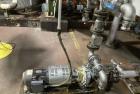 Used Approximate 5200 gallon Stainless Steel Mixing Tank, V-4541. With Centrifugal pump, 60/50 HZ, 1745-1450 RPM, 230/460V. Griswold S/N 0030022629. Tom 2014. Model S-AA-11062.