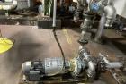 Used Approximate 5200 gallon Stainless Steel Mixing Tank, V-4541. With Centrifugal pump, 60/50 HZ, 1745-1450 RPM, 230/460V. Griswold S/N 0030022629. Tom 2014. Model S-AA-11062.
