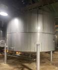 Used 6,000 Gallon Stainless Steel Agitated Mixing Tank with Cone Bottom Discharge