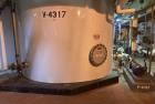 Used Approx. 7,900 Gallon 316L Stainless Steel Mixing Tank with Dual Centrifugal Pumps – V-4317