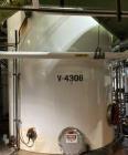 Used Approx. 7,900 Gallon 316L Stainless Steel Mixing Tank with Stainless Steel Centrifugal Pump – V-4308
